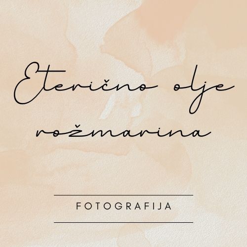 fotografija eteričnega olja rožmarina